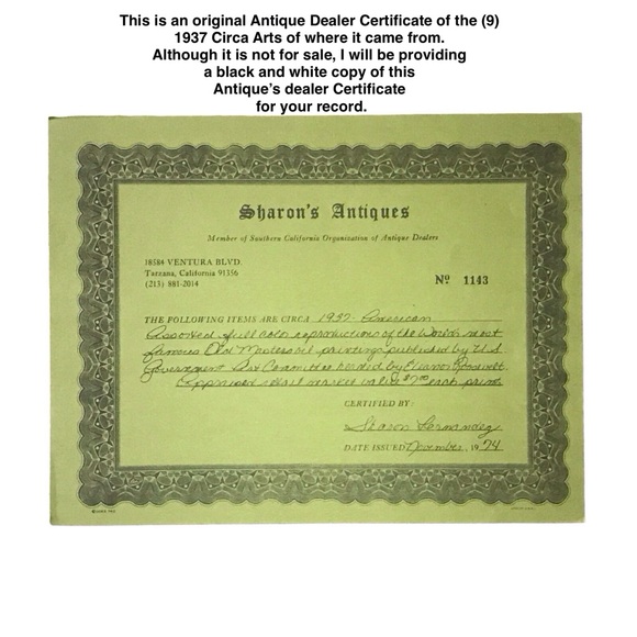 1937 Circa- Vintage “Odalisque” Portrait by Matisse - Picture 7 of 10